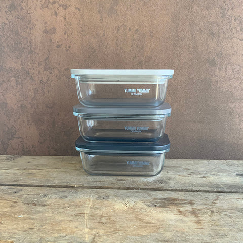 Yummii Yummii GLASS BOX PINECONE SMALL MEAL PREP Pinecone